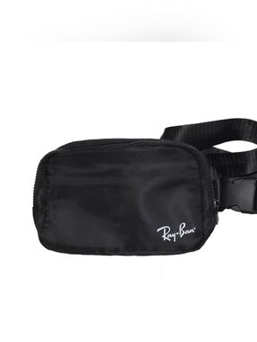 Ray-Ban Black Men's Belt Bag with White Logo